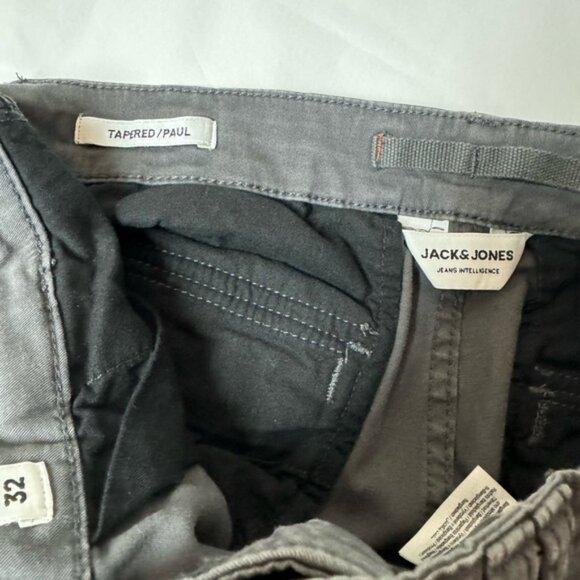Jack Jones Tappered Paul Cargo Pants Gray - Picture 4 of 4